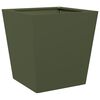 vidaXL Jardini&egrave;res 2 pcs vert olive 40x40x40 cm acier