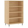 vidaXL Buffet haut ch&ecirc;ne sonoma 57x35x90 cm bois d'ing&eacute;nierie