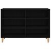 vidaXL Buffet Ch&ecirc;ne noir 103,5 x 35 x 70 cm Bois d'ing&eacute;nierie