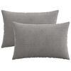 vidaXL Housse de coussin 2 pcs HEERLEN Gris clair 50 x 80 cm