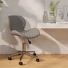 vidaXL Chaise pivotante de salle &agrave; manger Gris clair Velours