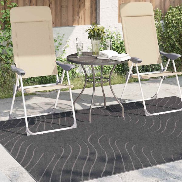 vidaXL Tapis de surface Rectangulaire Anthracite 200 x 140 cm