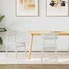 vidaXL Chaise de salle &agrave; manger 2 pcs Blanc Bois de Caoutchouc Massif
