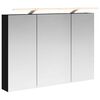 vidaXL Armoire Miroir de Salle de Bain Ch&ecirc;ne noir 100 x 14,5 x 70 cm