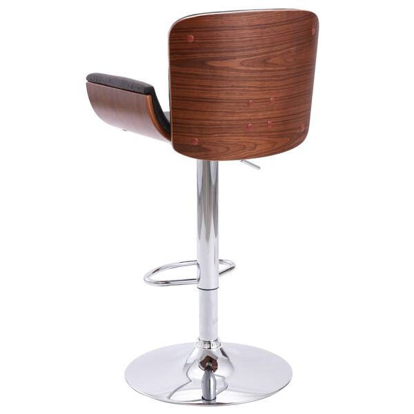 vidaXL Tabouret de bar Gris Tissu