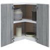 vidaXL Armoire d'angle suspendue "Lyon" Gris Sonoma 57 x 57 x 60 cm Bois d'ing&eacute;nierie