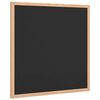 vidaXL Tableau noir avec cadre bois de pin massif noir 40x40 cm