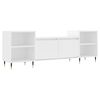vidaXL Meuble TV Blanc 160x35x55 cm Bois d'ing&eacute;nierie