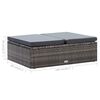 vidaXL Salon de jardin 2 pcs avec coussins Résine tressée Gris
