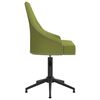 vidaXL Chaise pivotante de salle &agrave; manger Vert clair Velours