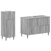 vidaXL Ensemble de 2 meubles de salle de bain ZWOLLE Sonoma gris