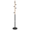 vidaXL Porte-manteau noir 177 cm fer enduit de poudre