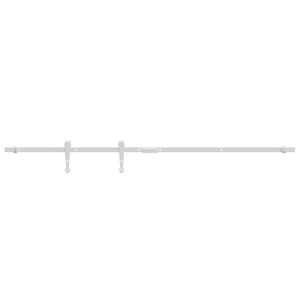 vidaXL Kit mini de porte d'armoire coulissante Acier au carbone 122 cm