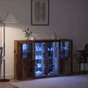 vidaXL Buffet LED Bois ancien 163 x 37 x 100 cm Bois d'ing&eacute;nierie