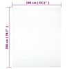 vidaXL Draps-housses Jersey 2 pcs Blanc 140x200 cm Coton