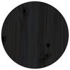 vidaXL Table basse Noir Ø 35x35 cm Bois massif de pin