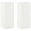 vidaXL Support de Plante 2 pcs Blanc 40 x 40 x 100 cm Acier