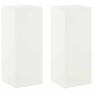 vidaXL Support de Plante 2 pcs Blanc 40 x 40 x 100 cm Acier