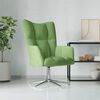 vidaXL Chaise de relaxation Vert clair Velours