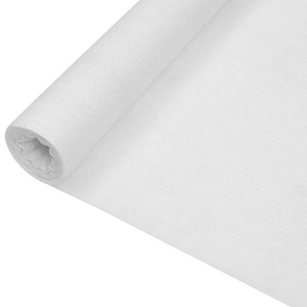vidaXL Filet brise-vue Blanc 3,6x50 m PEHD 195 g/m&sup2;