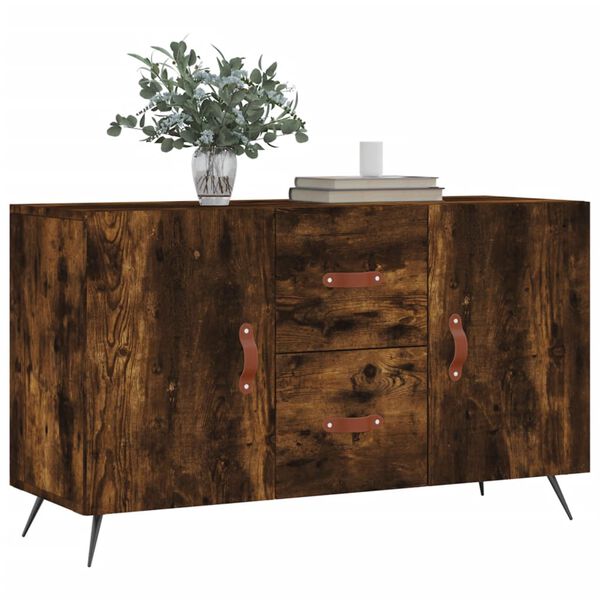 vidaXL Buffet ch&ecirc;ne fum&eacute; 100x36x60 cm bois d'ing&eacute;nierie