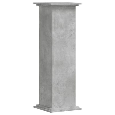 vidaXL Support pour plantes gris béton 33x33x100 cm bois d'ingénierie