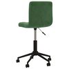 vidaXL Chaises pivotantes &agrave; manger lot de 2 vert fonc&eacute; velours