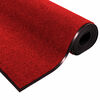 vidaXL Tapis d'entr&eacute;e Rouge et Noir 120 x 300 cm Polyamide et PVC