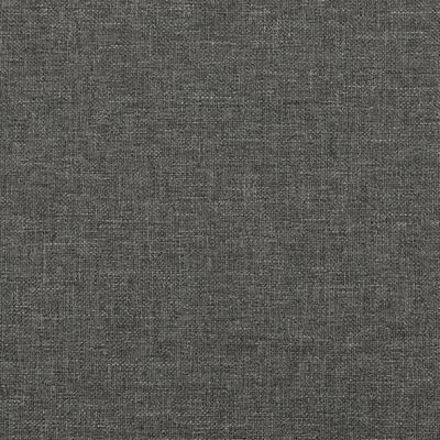 vidaXL Cadre de lit sans matelas gris foncé 180x200 cm tissu