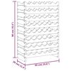 vidaXL Casier &agrave; vin 65x29x90 cm Bois de pin massif