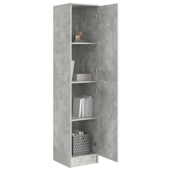 vidaXL Haut Armoire Gris b&eacute;ton 35 x 39 x 168 cm