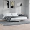 vidaXL Cadre de lit sans matelas gris b&eacute;ton 200x200 cm