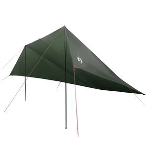 vidaXL Auvent de v&eacute;hicule avec toit Vert arm&eacute;e 518 x 580 x 215 cm