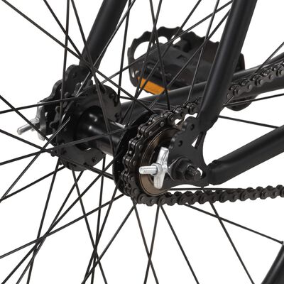 vidaXL Vélo à pignon fixe noir 700c 51 cm