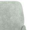 vidaXL Fauteuil Gris clair 62x79x79 cm Velours