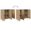 vidaXL Buffet Ch&ecirc;ne artisanal 89,5 x 34 x 80 cm Bois d'ing&eacute;nierie