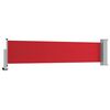 vidaXL Auvent lat&eacute;ral r&eacute;tractable de patio 60x300 cm Rouge