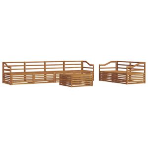 vidaXL Ensemble de canap&eacute;s d'ext&eacute;rieur 7 pc Naturel