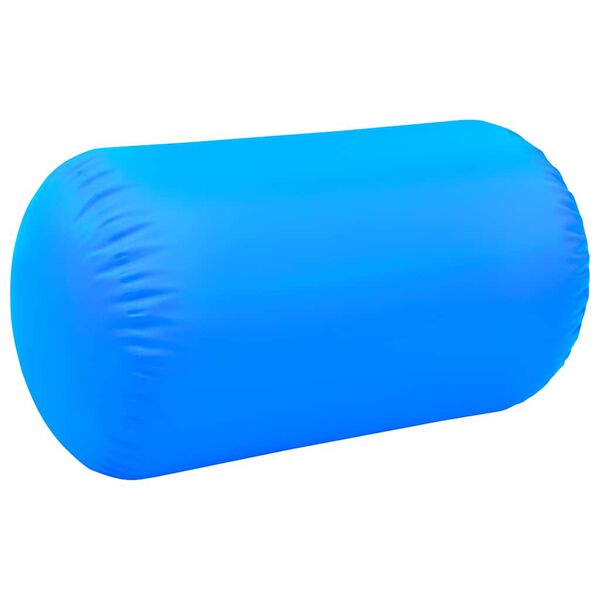 vidaXL Rouleau gonflable de gymnastique avec pompe 100x60 cm PVC Bleu