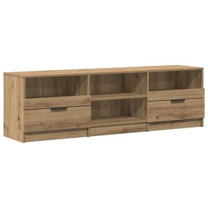 vidaXL Meuble TV ch&ecirc;ne artisanal 150x33,5x45 cm bois d'ing&eacute;nierie