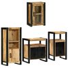 vidaXL Ensemble de mobilier de salle de bain 4 pc Marron