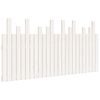 vidaXL T&ecirc;te de lit murale Blanc 159,5x3x80 cm Bois massif de pin