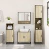 vidaXL Armoire de salle de bain avec miroir Ch&ecirc;ne Sonoma 65 x 20 x 60 cm Bois d'ing&eacute;nierie