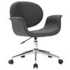 vidaXL Chaise pivotante &agrave; manger Gris Tissu