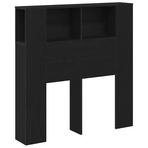 vidaXL Cabinet de T&ecirc;te de Lit Ch&ecirc;ne noir Bois d'ing&eacute;nierie