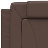 vidaXL Coussin de t&ecirc;te de lit Viana marron 80 cm similicuir