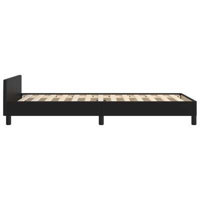 vidaXL Cadre de lit et tête de lit sans matelas noir 80x200 cm velours