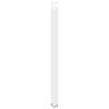 vidaXL Pieds de table de bar en U, 2 pi&egrave;ces, blanc, 60 x (100-101) cm, acier