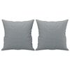 vidaXL Ensemble de canap&eacute;s 2 pcs coussins gris clair tissu