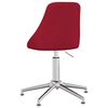vidaXL Chaise pivotante de salle &agrave; manger Rouge bordeaux Tissu